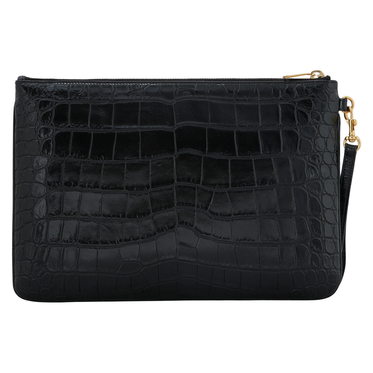 YVES SAINT LAURENT(USED)생로랑 558070 모노그램 크로커다일 클러치